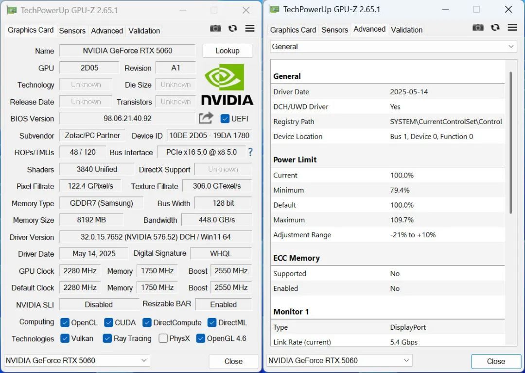 索泰RTX 5060 8GB XGAMING OC显卡评测：融合潮流元素，高效散热设计