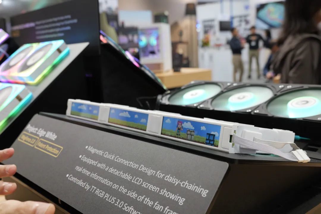 Computex 2025:Tt带来多款全新水冷产品,并推出带LCD屏幕的磁吸风扇