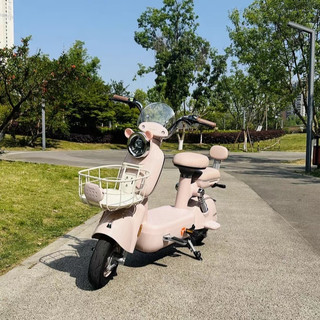 浪漫的粉色电动车，可盐可甜的通勤代步工具。