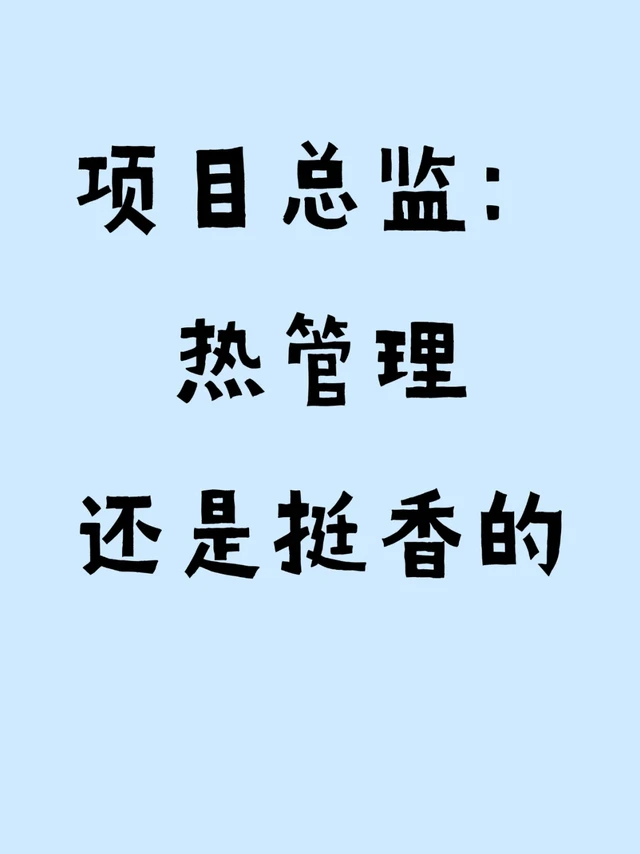 13年车型项目总监：热管理专业是有前途的
