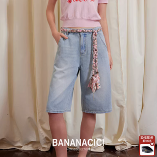夏日复古风潮，Bananacici高腰五分牛仔裤，重塑你的时尚经典