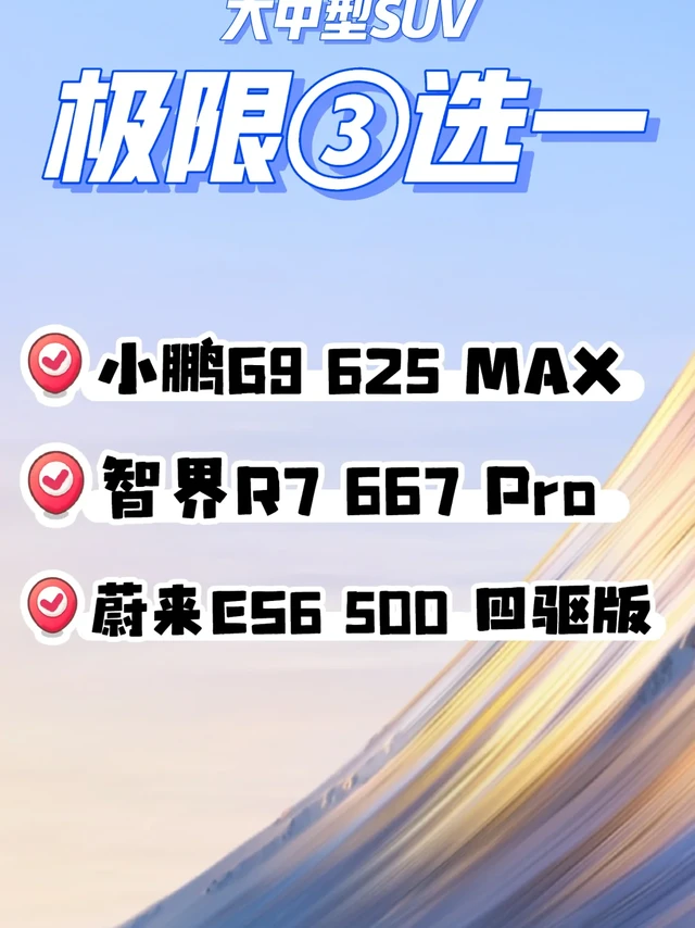 中大型SUV极限三选一
