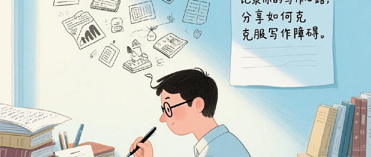 潜力作者成长日记：记录你的写作心路，分享如何克服写作障碍