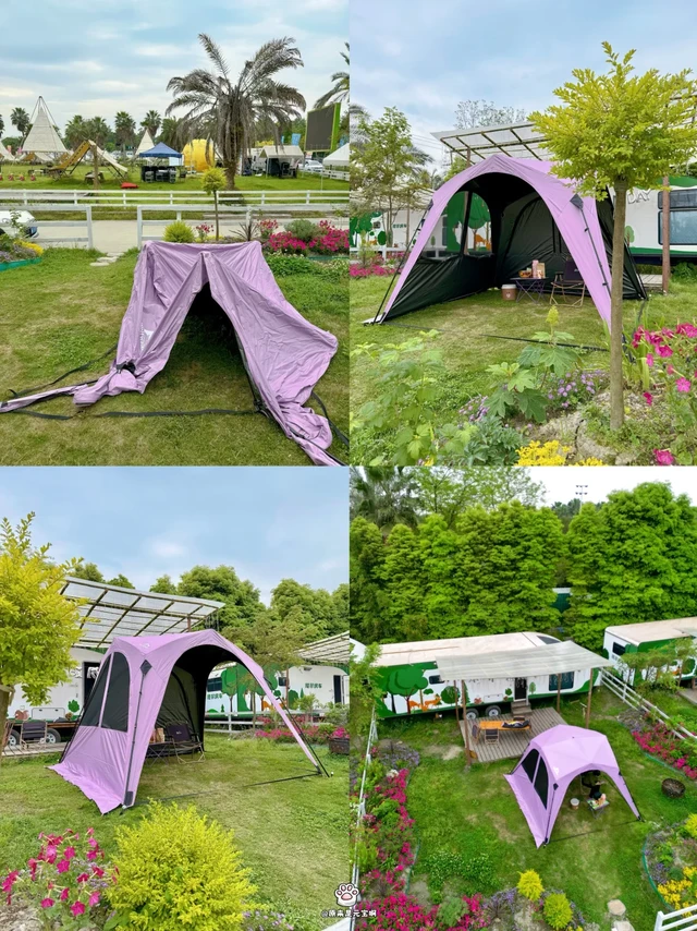 穹顶天幕试搭⛺一个人确实只要十分钟💜