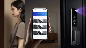 上新！凯迪仕智能门锁Q2 FVP，4英寸室内大屏、AI人脸识别、实时可视猫眼