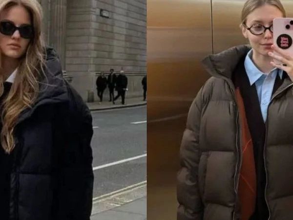 羽绒服这样穿，不臃肿+超时髦！