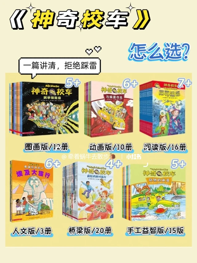 一次性说清🔥神奇校车6个版本怎么选？