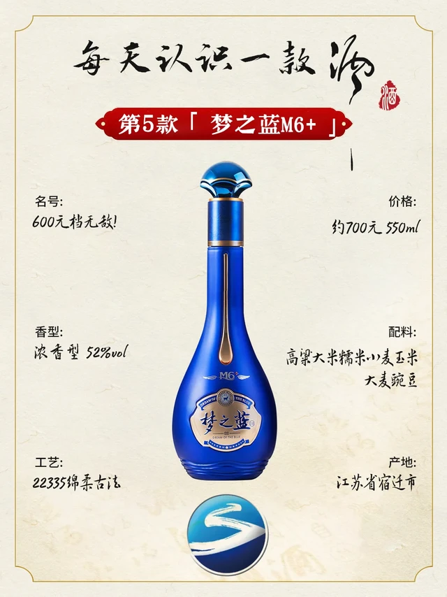 洋河梦之蓝m6+🍶：600元档无敌！