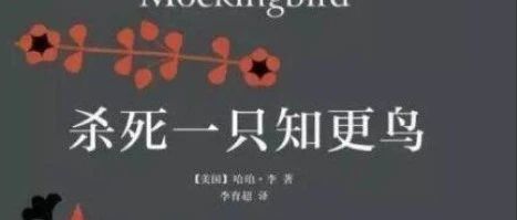 好书荐读 | 《杀死一只知更鸟》