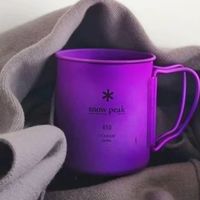 户外露营热门之选 -- Snow Peak 紫色钛杯