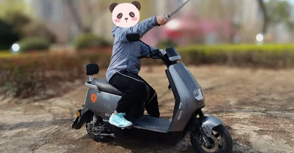 当我骑着雅迪冠能，带着村里的小朋友去寻找放养的山猪