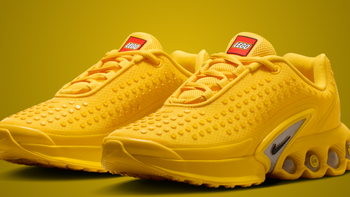 乐高 × Nike 首个联名系列曝光！Air Max Dn「香蕉黄」8 月发售，鞋盒还能当积木收纳盒？