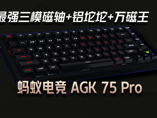 【值不值的买】最强三模磁轴+铝坨坨+万磁王=799元?蚂蚁电竞AGK75Pro到底值不值的买?