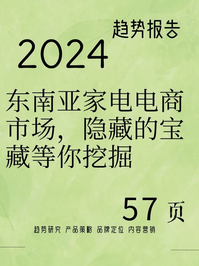 东南亚家电电商市场，隐藏的宝藏等你挖掘！