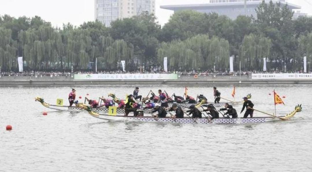 大运河上岭南龙舟漂移竞速 全国32队激浪端午嘉年华