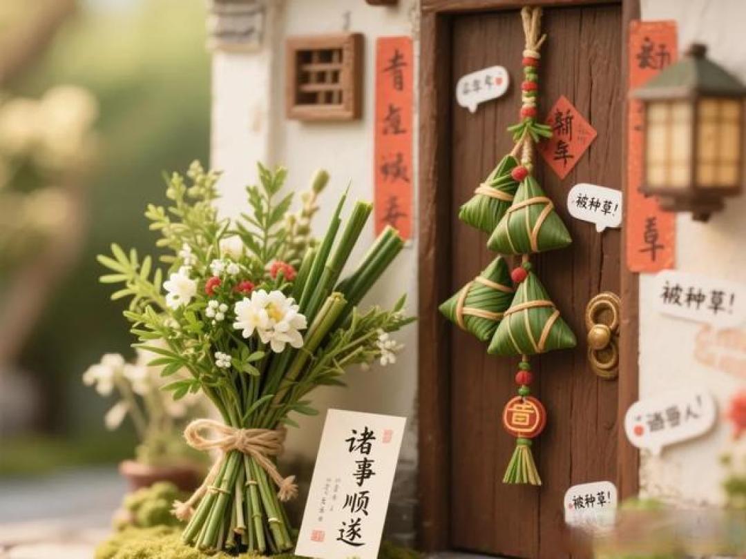 端午艾草新潮流:年轻人用新中式门挂解锁千年习俗的仪式感密码