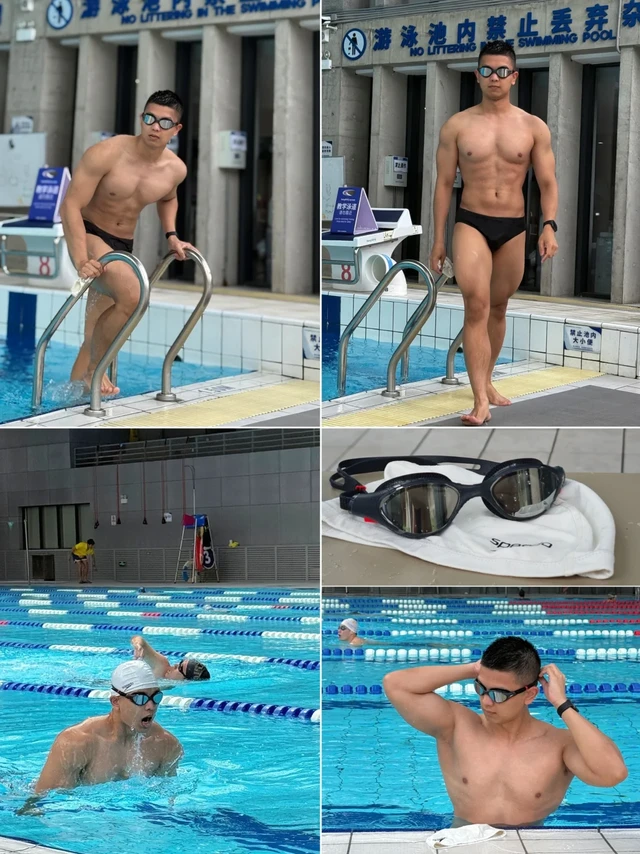 天气热，来和男大1⃣起游泳 |校园游泳日常