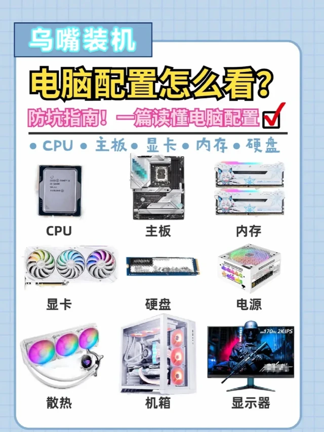 组装电脑配置怎么看？一篇读懂电脑配置！