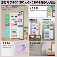 新潮生活，一步到位——海尔202L双门风冷无霜冰箱