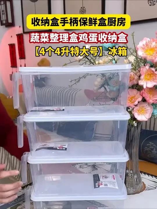 平时买的蔬菜水果、肉类鸡蛋放进这种#保鲜盒  里保存，既可以保鲜还不会串味，冰箱也变得干净又整洁