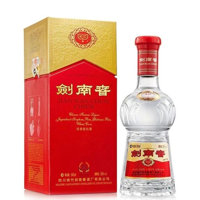 剑南春水晶剑38度白酒价格