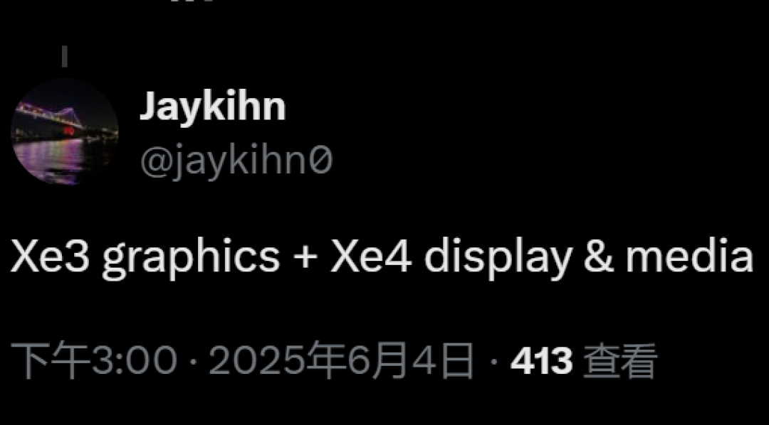 Intel Nova Lake升级混血核显:三代Xe3图形引擎、四代Xe4显示引擎