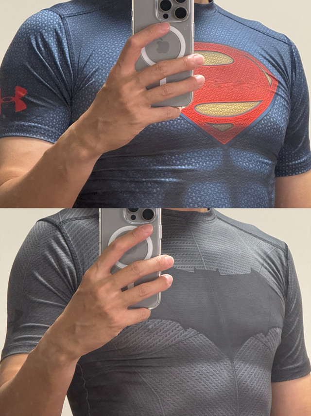 穿过这两件衣服的应该都不小了吧