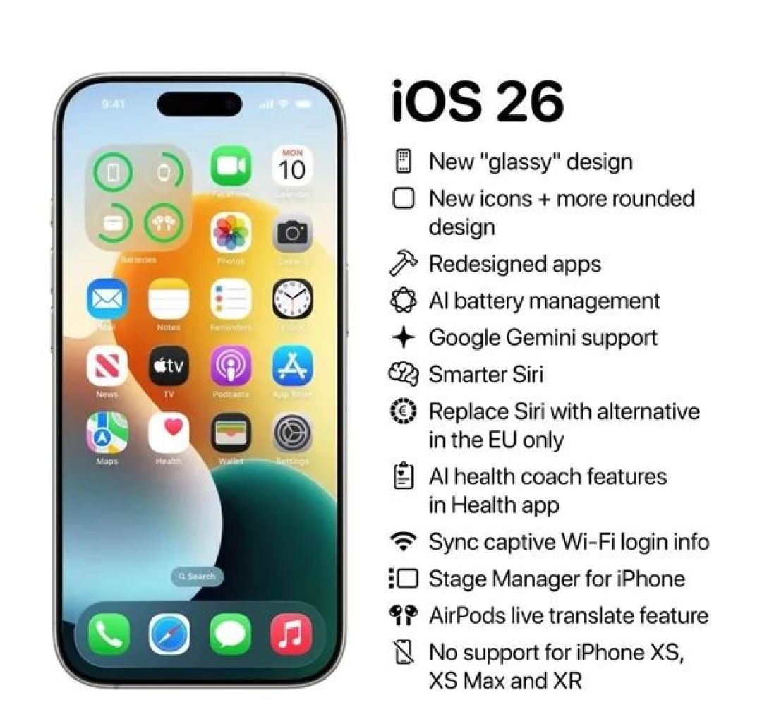 iPhone 17将搭载120Hz高刷但无自适应,多款机型遭iOS 26淘汰