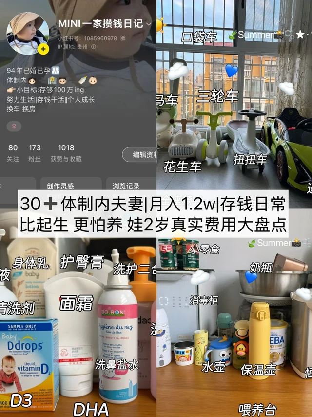 比起生 更怕养 2岁孩子 真实费用大盘点💵