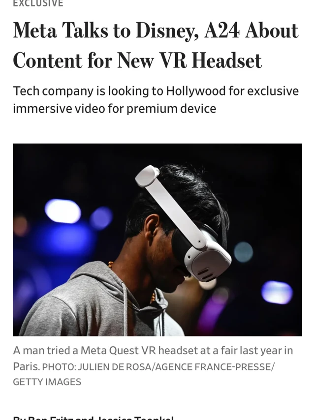 亏了177亿还在投！Meta为新VR设备找上迪士尼
