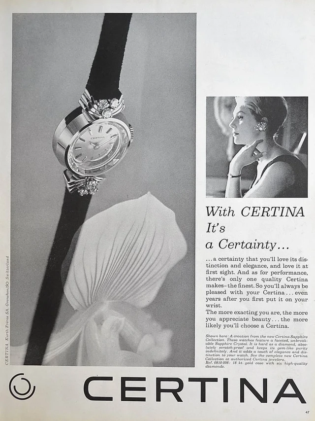 60年代期间的瑞士🇨🇭雪铁纳Certina
