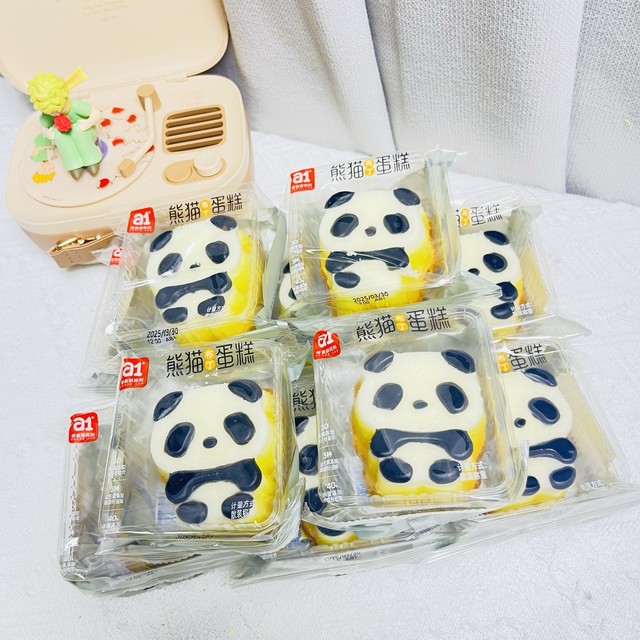 可爱到犯规的a1熊猫布丁蛋糕，谁能拒绝！