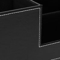 优必利 皮革笔筒桌面收纳盒 