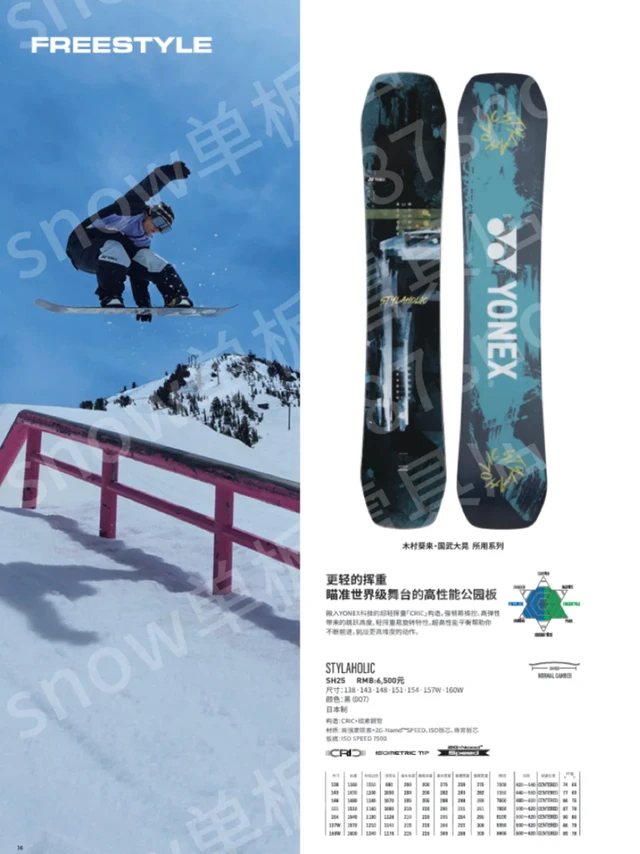 新款yonex滑雪板抢先看！