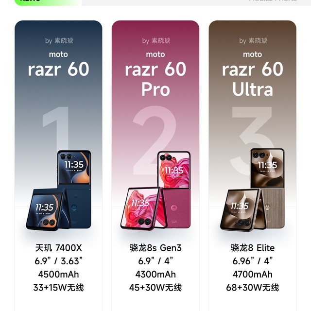 2999起的小折叠｜一篇看懂 moto razr60系列