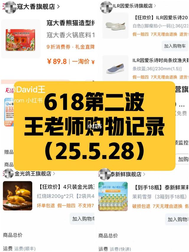 618第二波，王老师购物记录（25.5.28）
