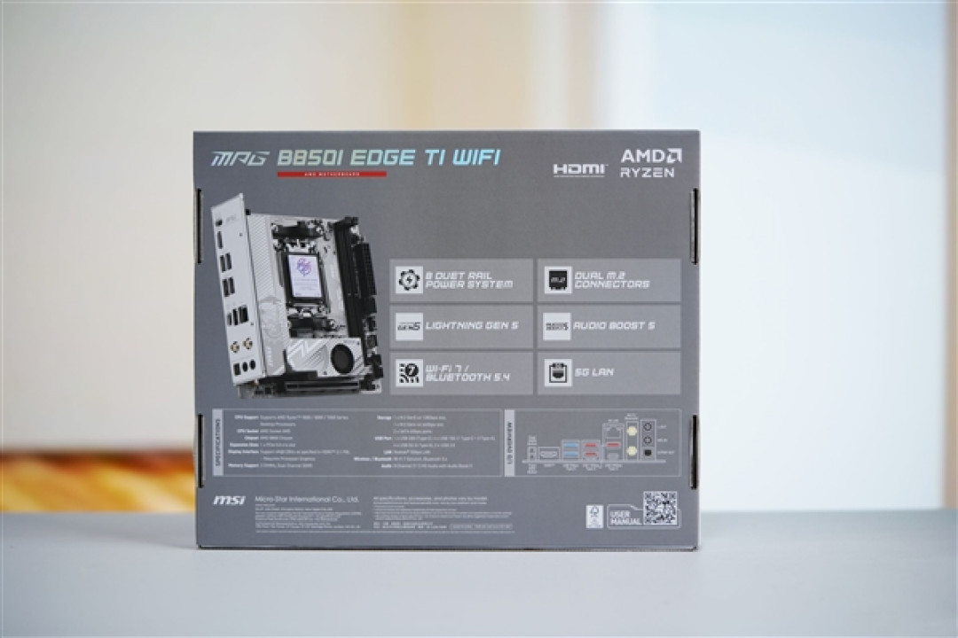 ITX小巧强悍!微星MPG B850I EDGE TI WIFI图赏