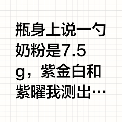 A2奶粉勺误差太大！！