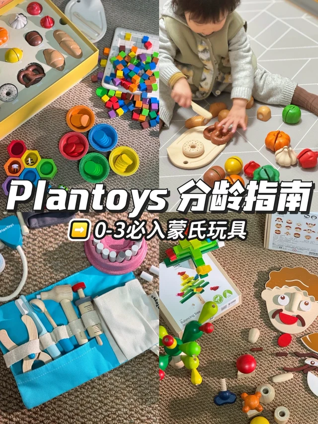 精选Plantoys不同月龄蕞值得买的蒙氏玩具