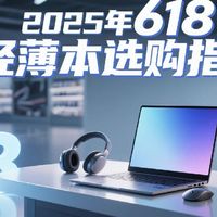 2025年618轻薄本选购指南：从2000+到万元机，全价位机型推荐！