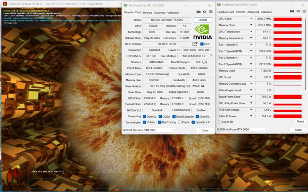 耕升RTX 5060暴风OC评测:2K DLSS4搞定黑猴、烤机仅67度