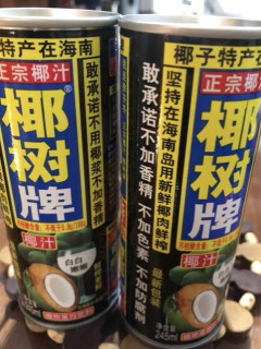 椰树牌椰子汁：30年不变的海南老味道，0香精真椰香！