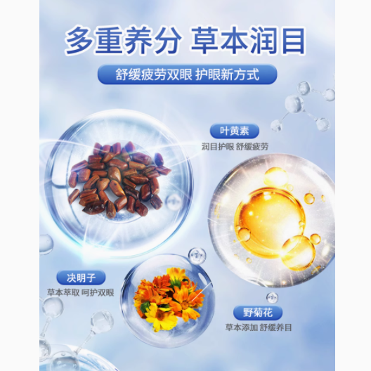 米卡博旗舰店叶黄素决明子野菊花冰敷眼罩：守护你的明亮双眸
