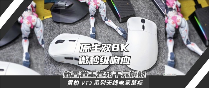 数码生活志 篇零：原生双8K，微秒级响应！新晋卷王卷死千元旗舰！雷柏VT3系列测评