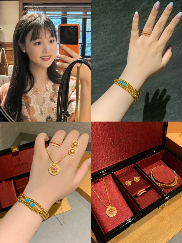 可是婆婆送我老铺黄金做生日礼物诶💕