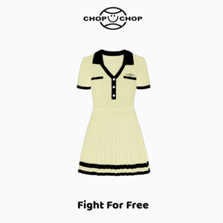 优雅挥拍，自信登场 —— chopchop运动防走光针织连衣裙