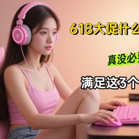 618大促什么电竞椅值得买？真没必要买贵的，满足这3个条件就行！