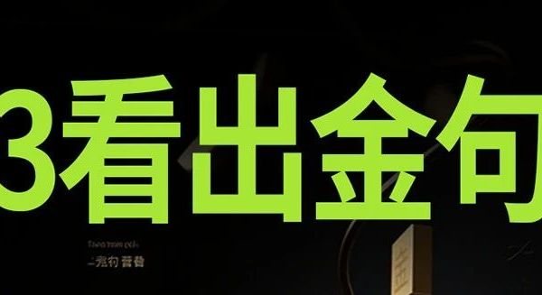 3看出金句