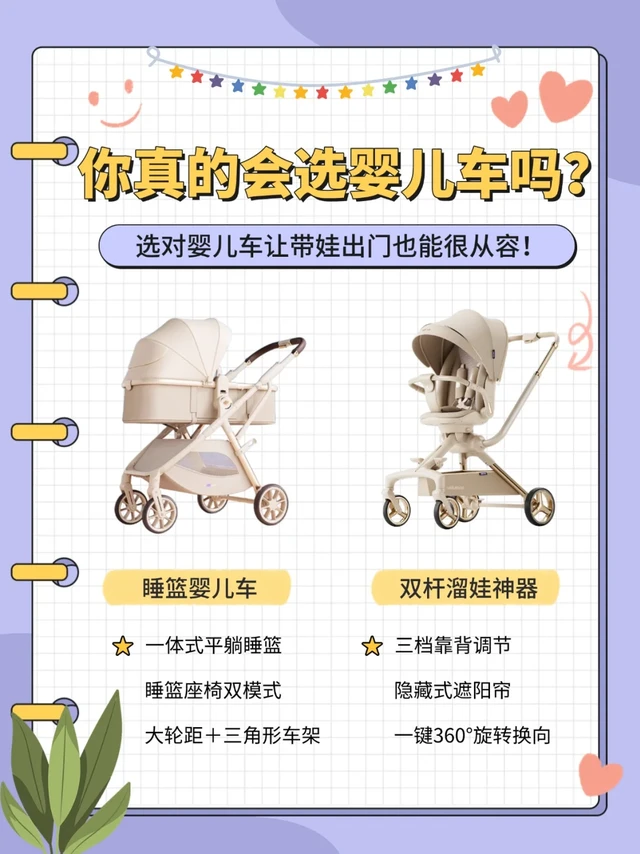 🌈【睡篮车vs双杆溜娃】哪款更实用？