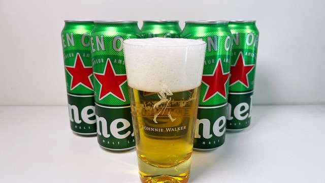 三块钱入手的喜力啤酒经典500ml，价格舒适入口舒心